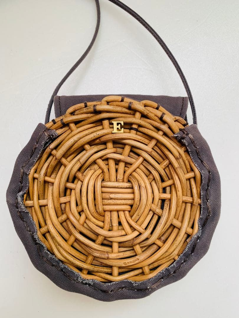 ebagosエバゴス ショルダーバッグ かごバッグ サークルポシェット