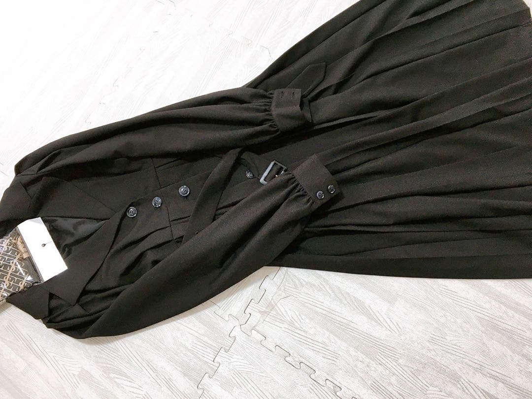 美品　エイミーイストワール eimy istoire プリーツシングルコート