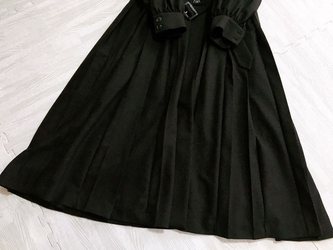 美品　エイミーイストワール eimy istoire プリーツシングルコート