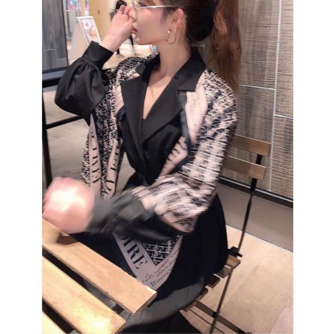 美品　エイミーイストワール eimy istoire プリーツシングルコート