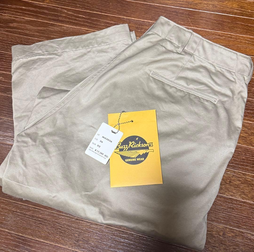 BUZZ RICKSON'S ミリタリーチノ1942モデル　36×35 タグ有