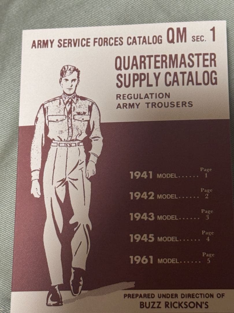 BUZZ RICKSON'S ミリタリーチノ1942モデル　36×35 タグ有