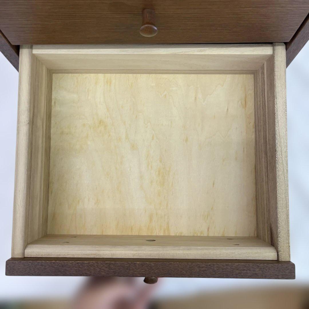 美品　日進木工　NISSIN ブリック・ブロック チェスト　天然木　ブラウン　棚