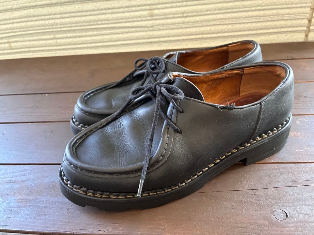 [タグ破損のため格安]パラブーツ　ミカエル黒40.5