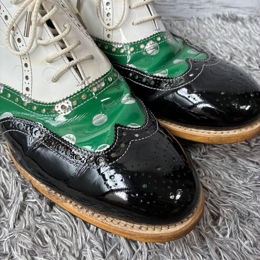 【良品】マーク&ロナ ゴルフシューズ ウィングチップ エナメル 26.5cm