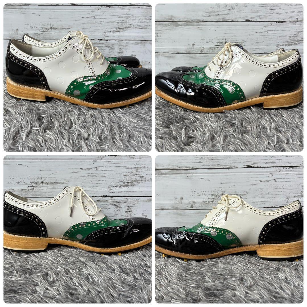 【良品】マーク&ロナ ゴルフシューズ ウィングチップ エナメル 26.5cm