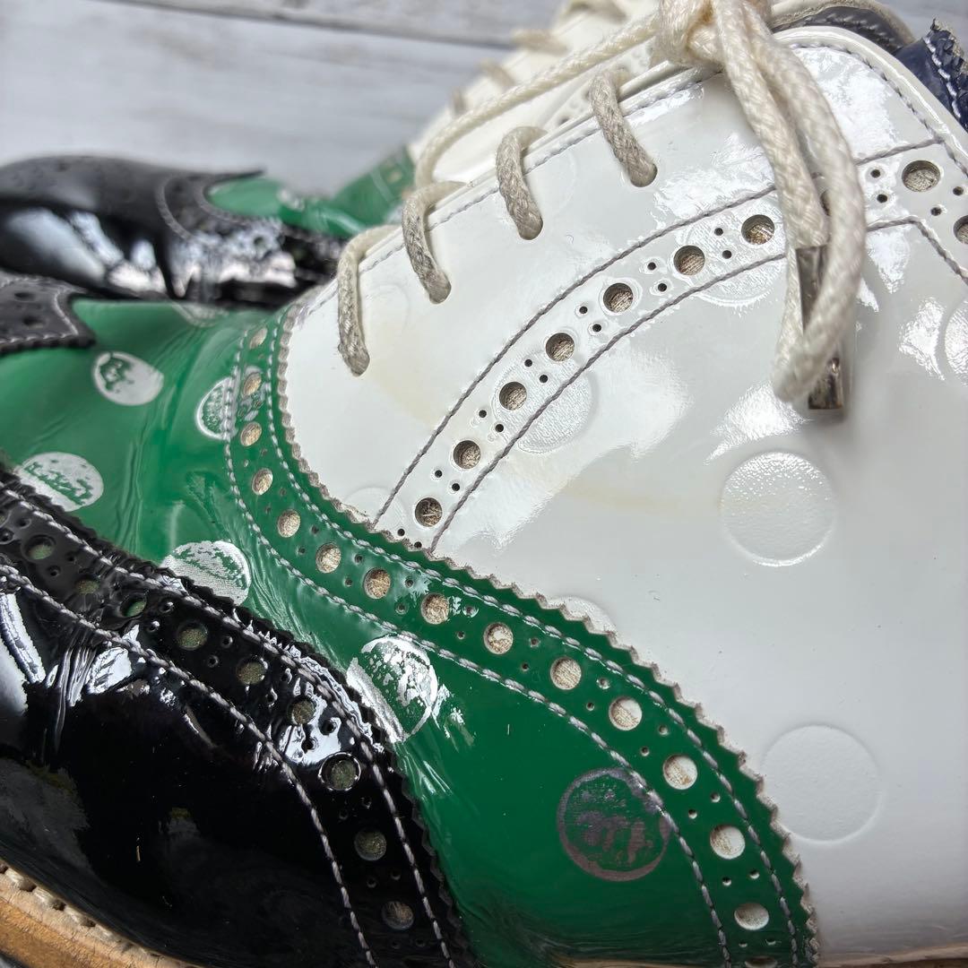 【良品】マーク&ロナ ゴルフシューズ ウィングチップ エナメル 26.5cm