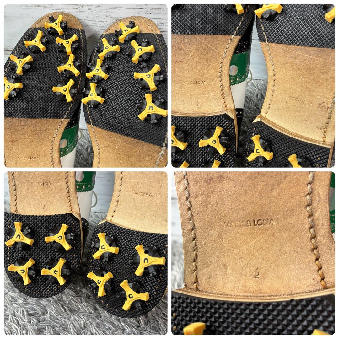 【良品】マーク&ロナ ゴルフシューズ ウィングチップ エナメル 26.5cm