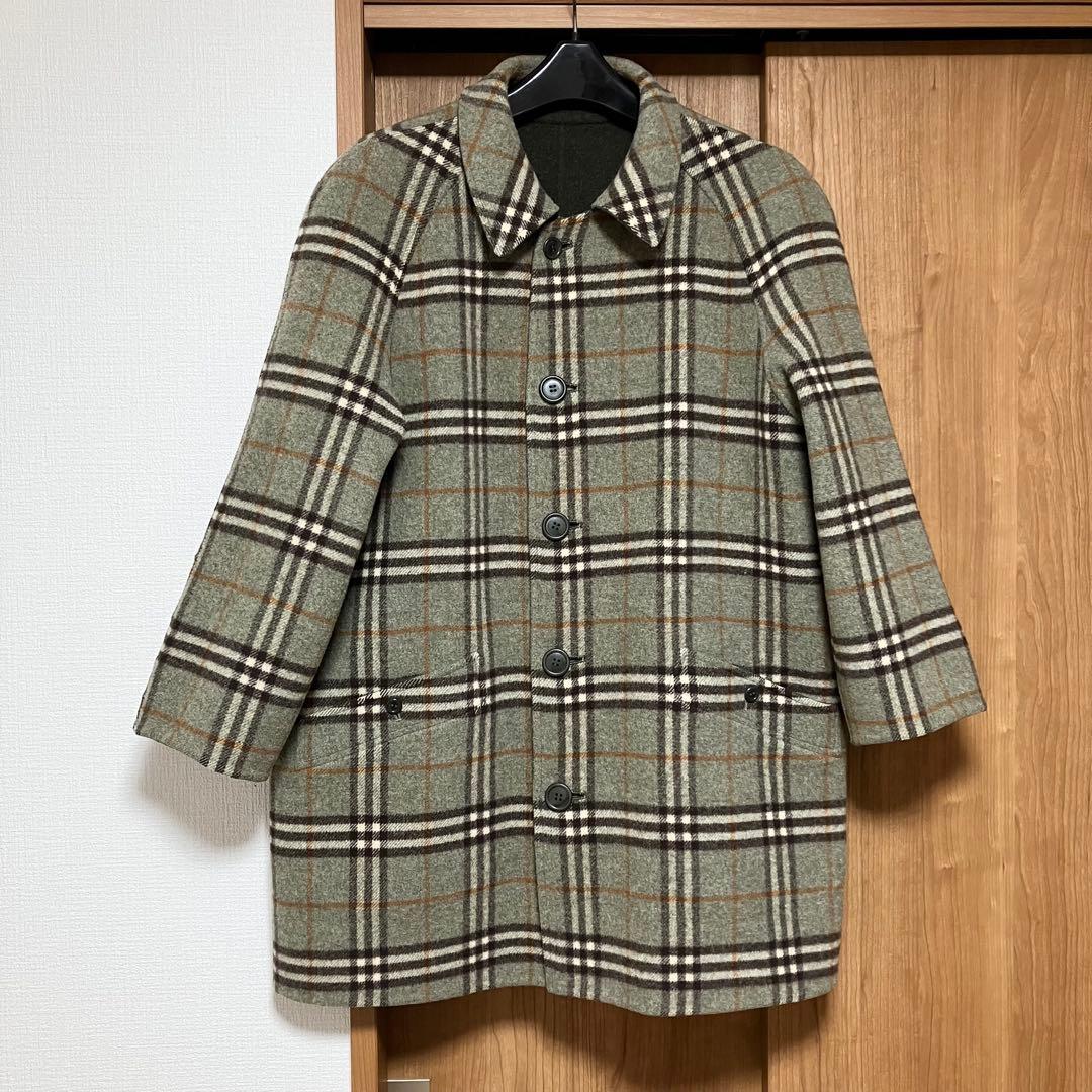 Burberrys バーバリー リバーシブル ウールコート グレー 11AB2