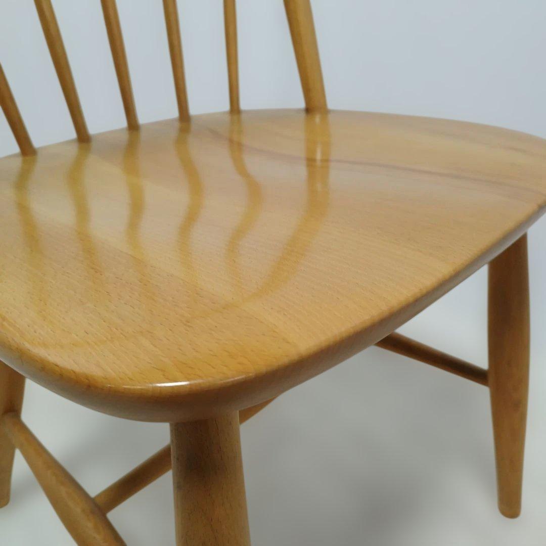 ①④セット【引き取り】飛騨産業 キツツキ ウィンザーチェア ダイニングチェア