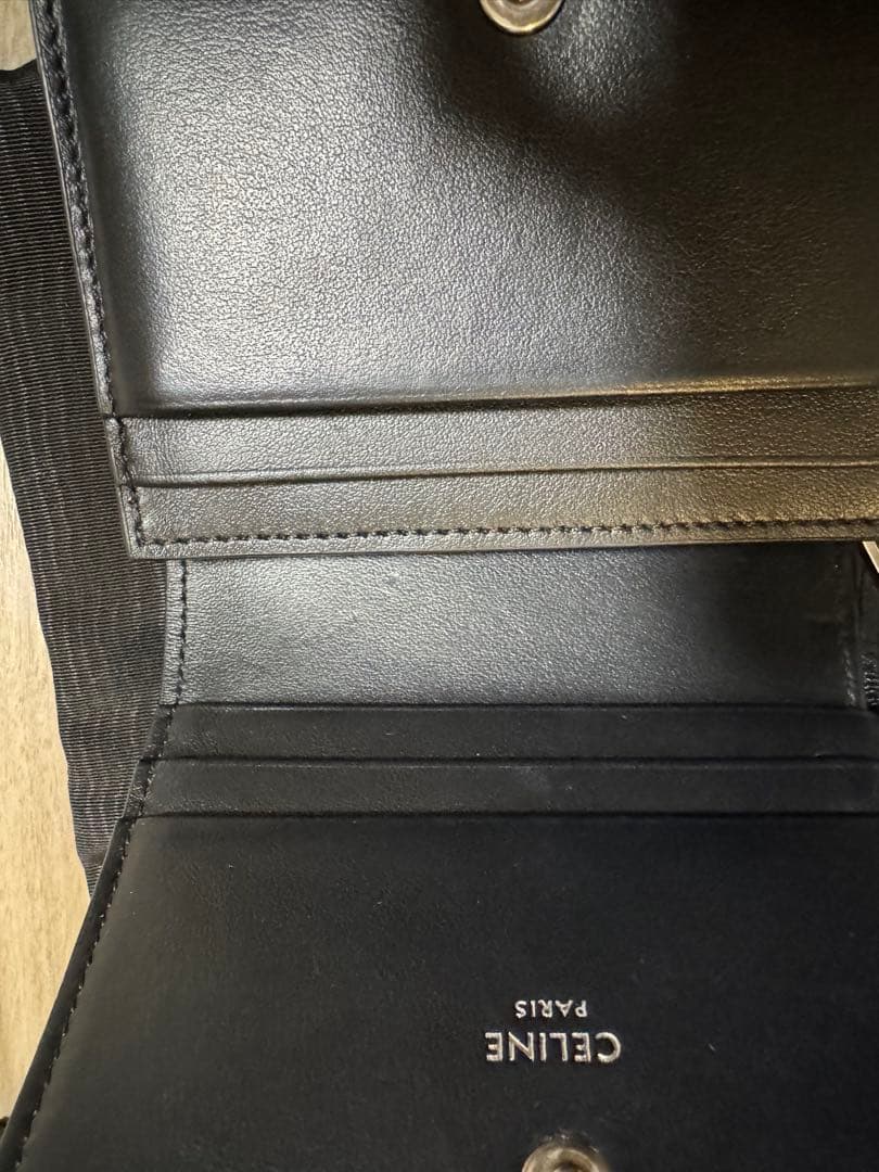 CELINE 二つ折り財布 ブラック