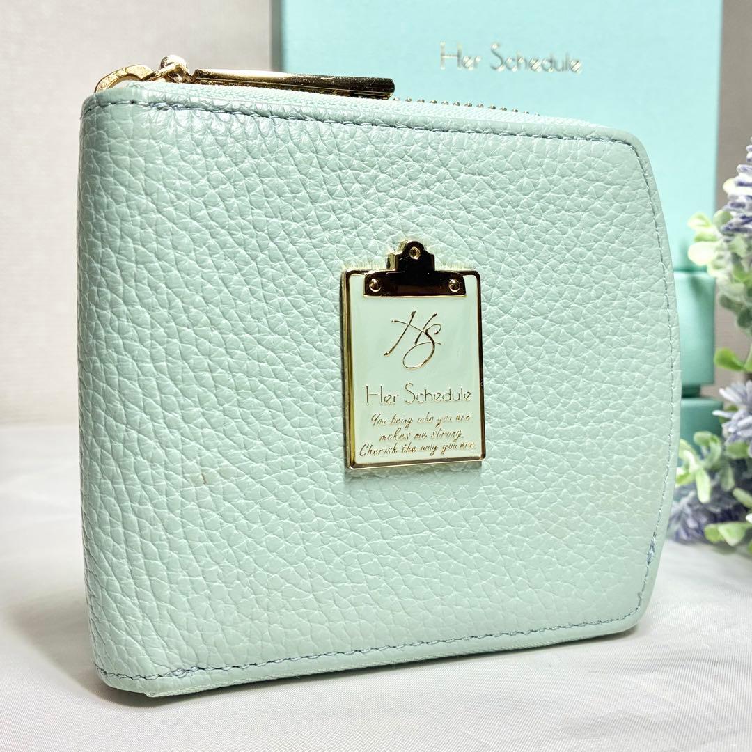 【未使用】　ハースケジュール　チェレット　二つ折りウォレット　財布　コンパクト