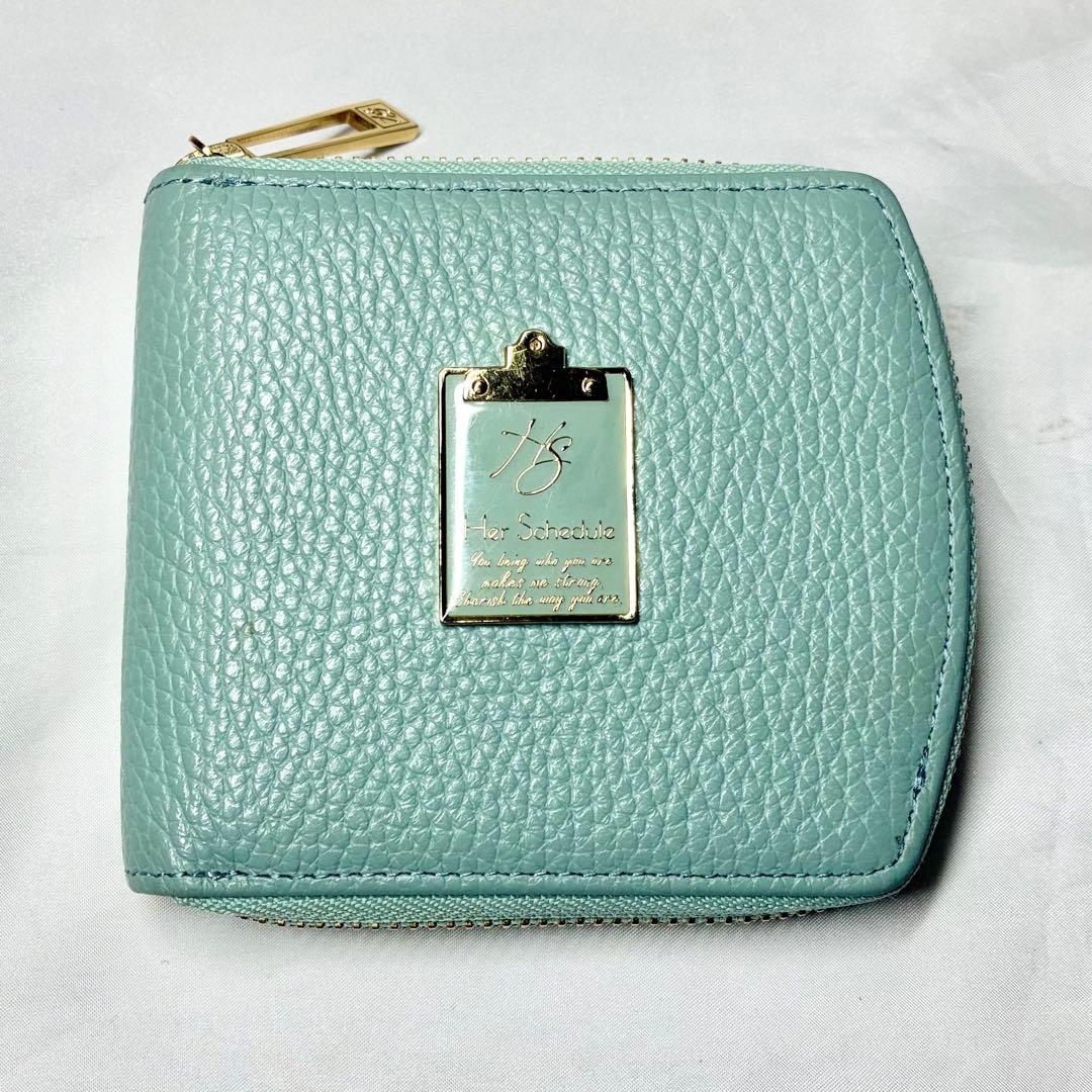 【未使用】　ハースケジュール　チェレット　二つ折りウォレット　財布　コンパクト