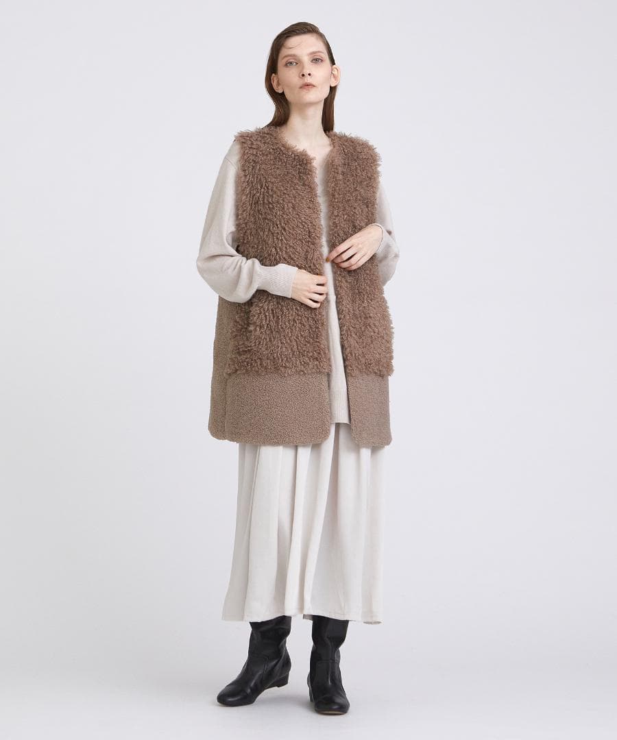 HOUSE OF LOTUS ボアオーバーサイズジレ