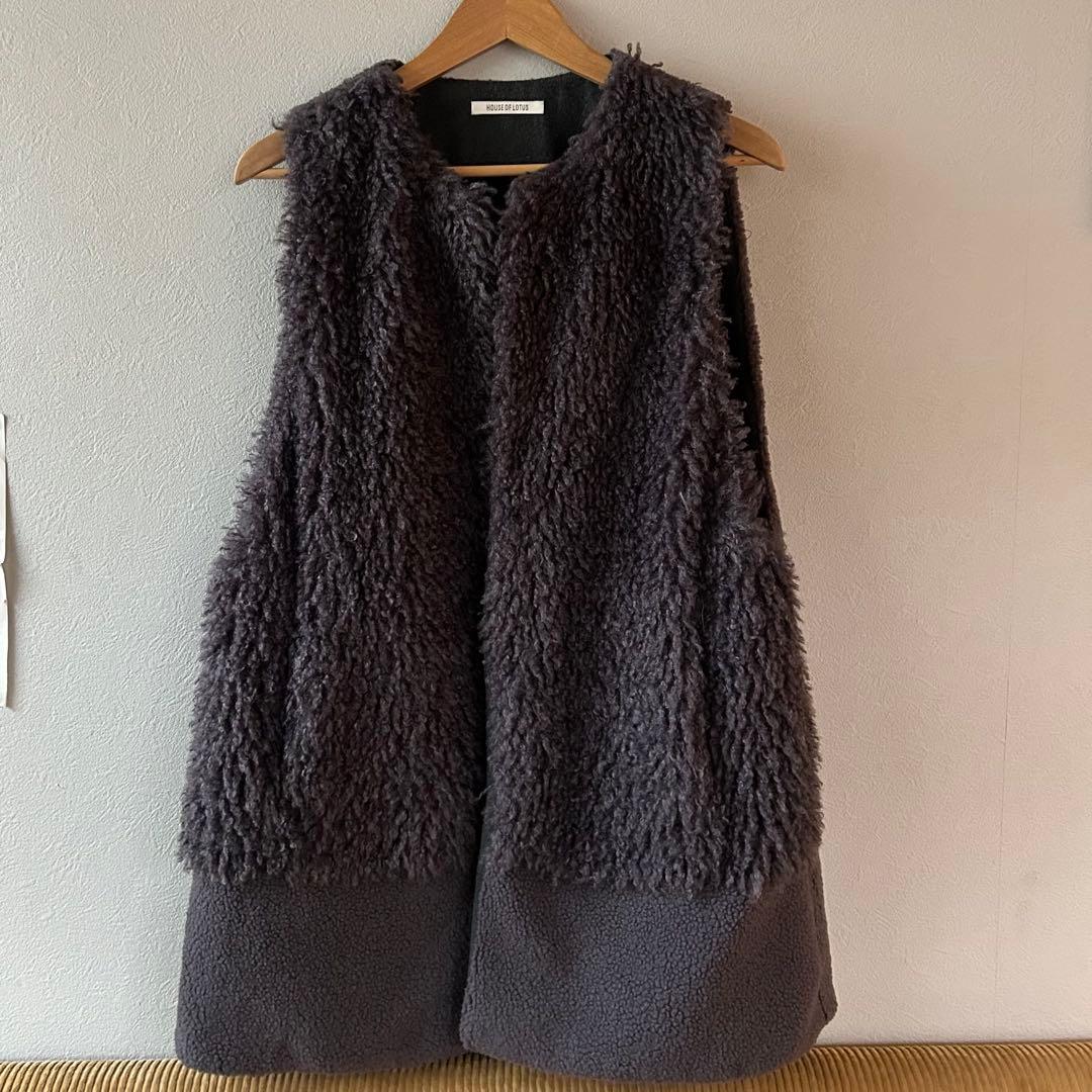 HOUSE OF LOTUS ボアオーバーサイズジレ