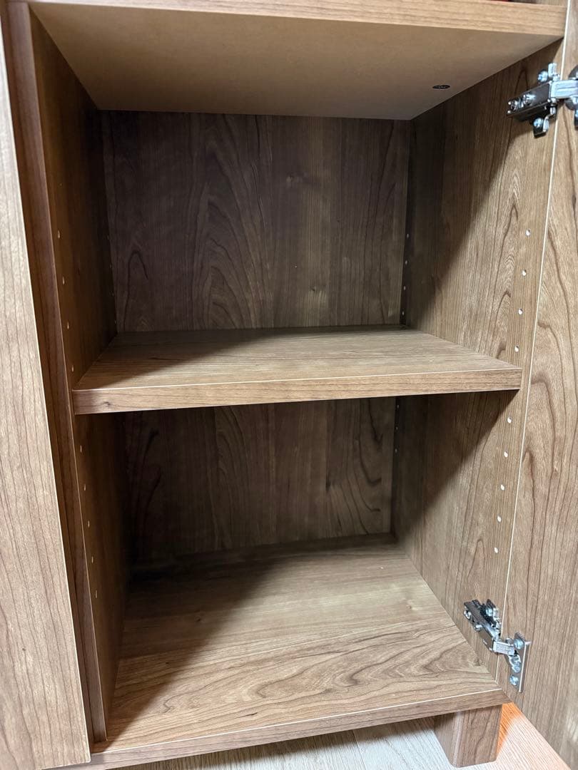 ホ*パ様 【LOWYA】幅110 キャビネット 木製 ライトブラウン チェスト