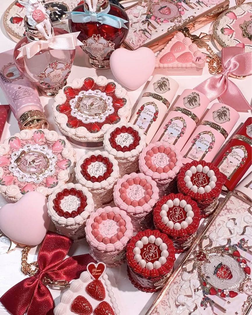 【夜】フラワーノーズ　ストロベリーキューピッド　リップクリーム9カラー