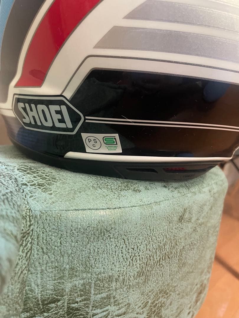 SHOEI フルフェイスヘルメット ホワイト/ブルー/レッド