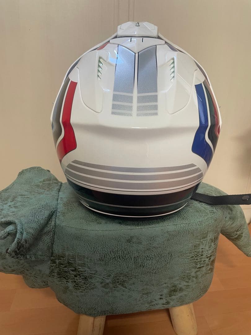 SHOEI フルフェイスヘルメット ホワイト/ブルー/レッド