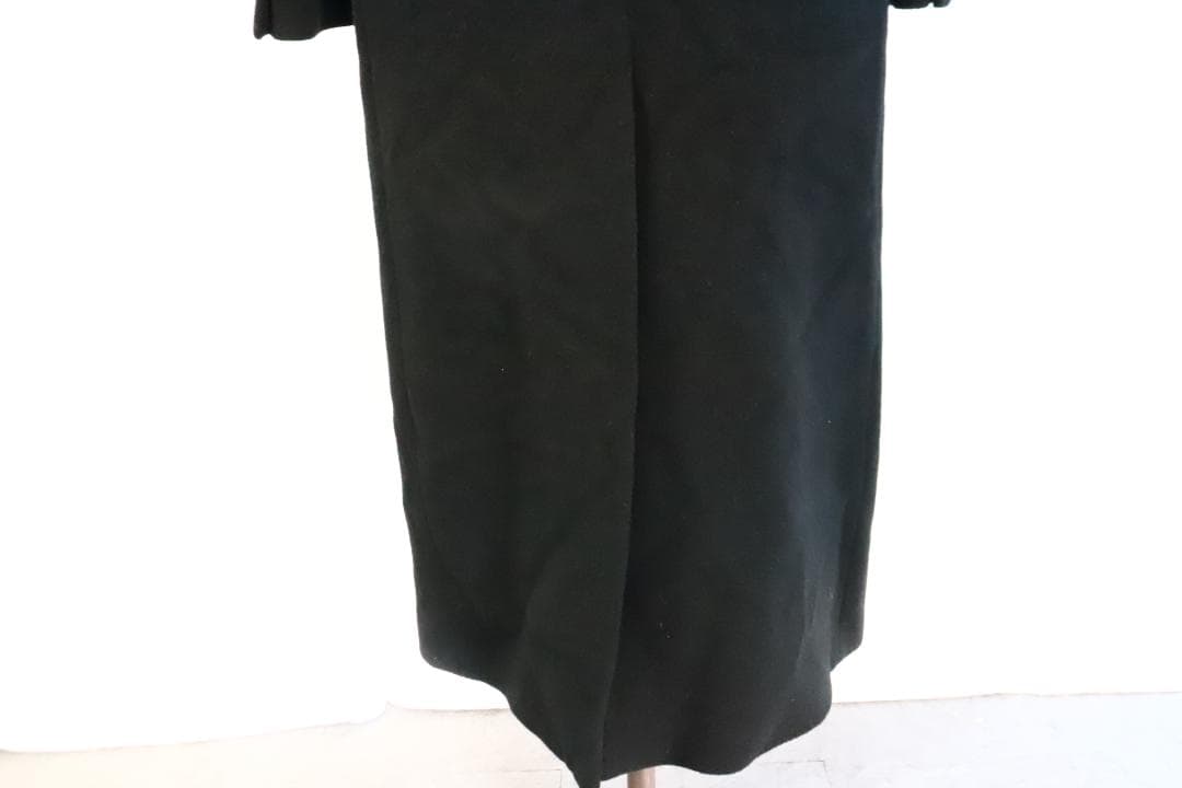 ★バーバリー チェスターコート ウール カシミヤ混 ブラック ダブルコート