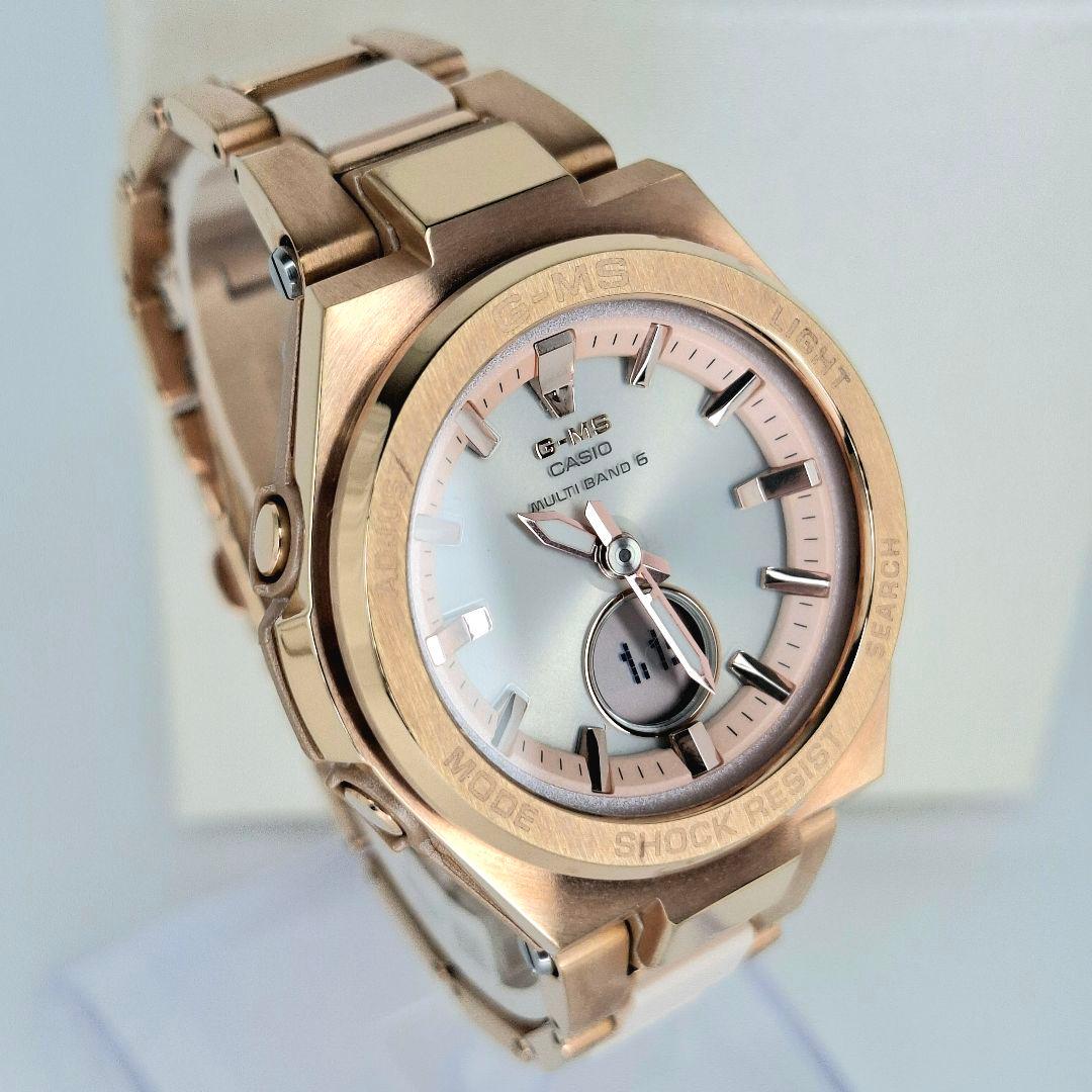 ✨美品箱付 カシオ ベビージー MSG W200CG ソーラー 電波 ピンク