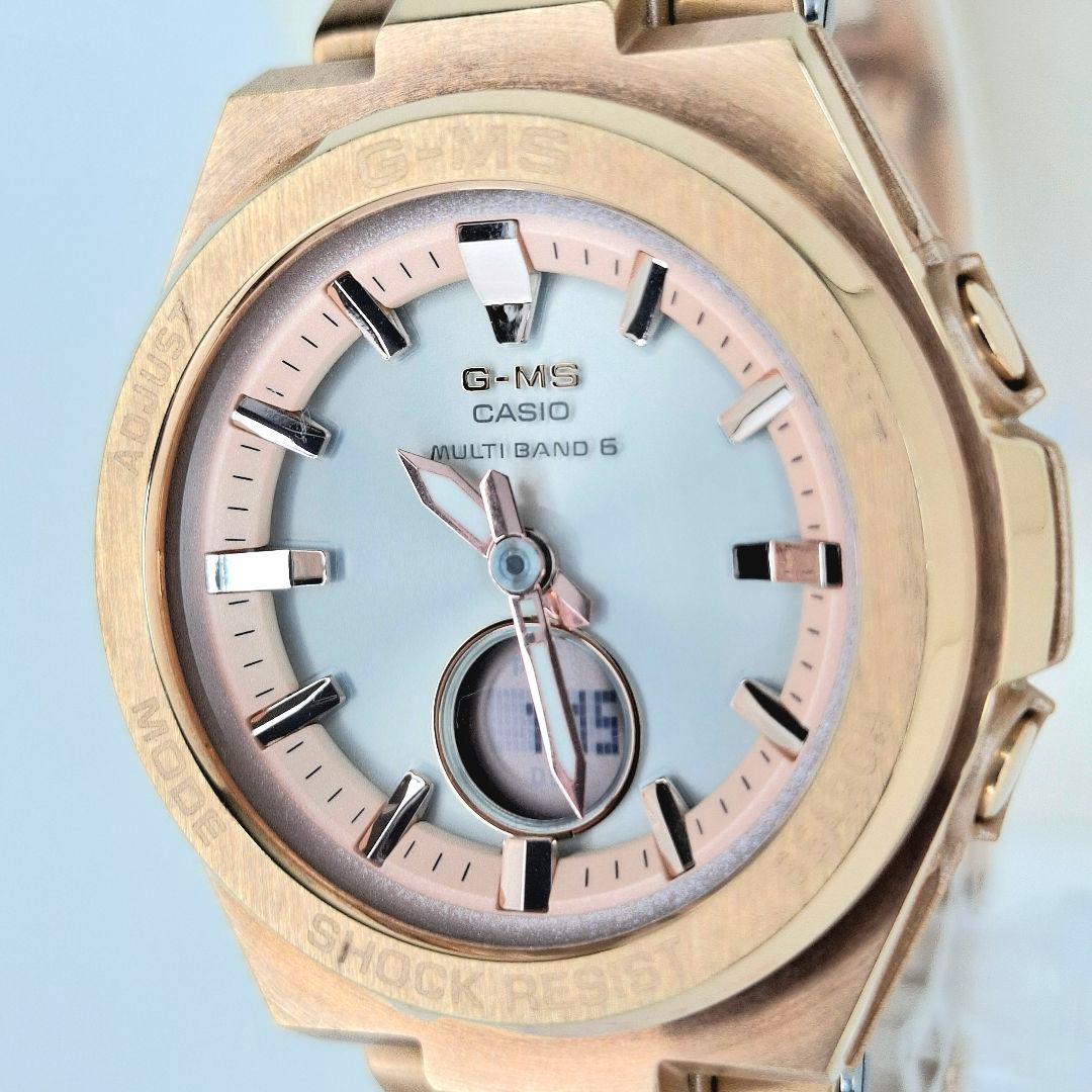 ✨美品箱付 カシオ ベビージー MSG W200CG ソーラー 電波 ピンク