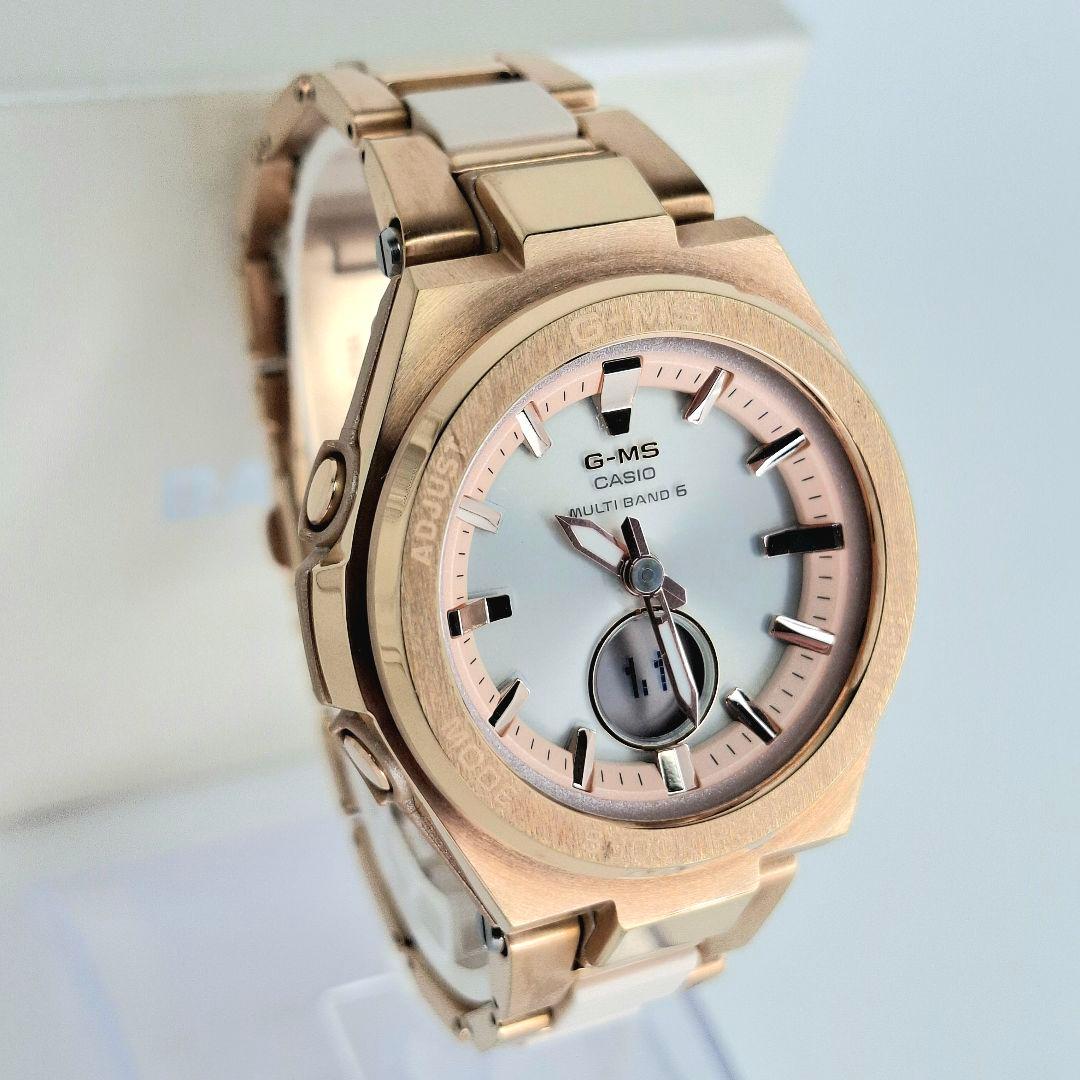 ✨美品箱付 カシオ ベビージー MSG W200CG ソーラー 電波 ピンク