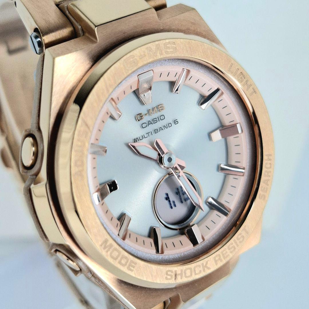 ✨美品箱付 カシオ ベビージー MSG W200CG ソーラー 電波 ピンク