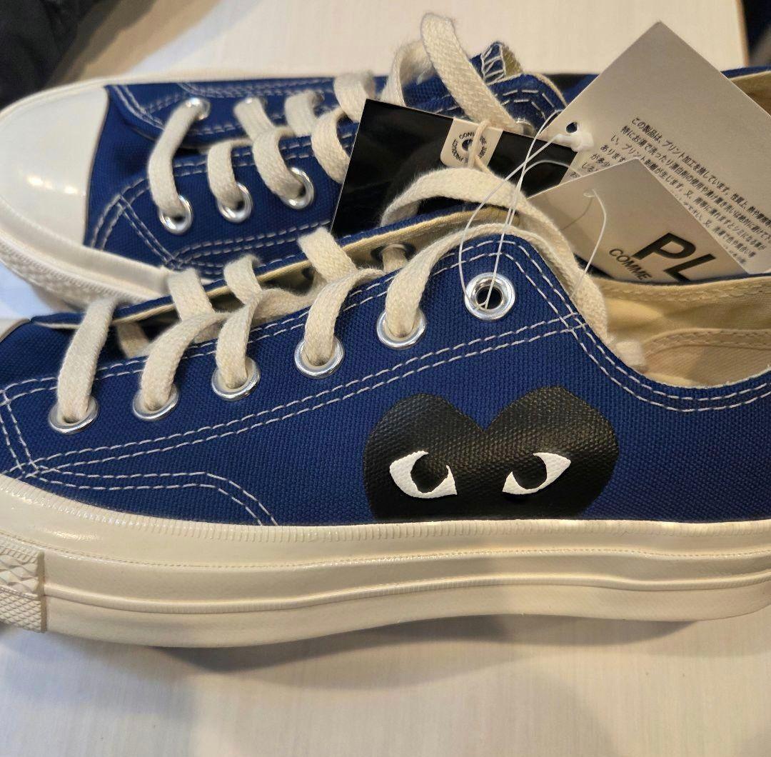 未使用♡コンバース×プレイコムデギャルソン　チャックテイラー　ローカット　ブルー