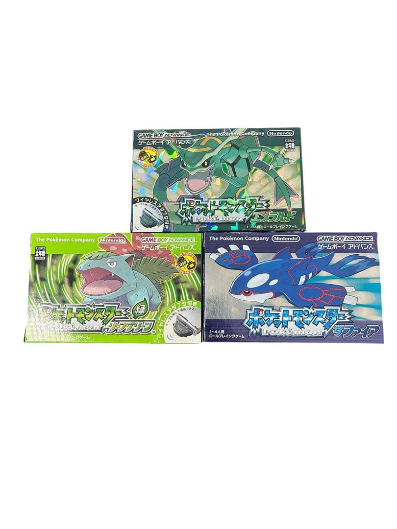 な*の様 ポケットモンスター　エメラルド　サファイア　リーフグリーン　GBA 箱
