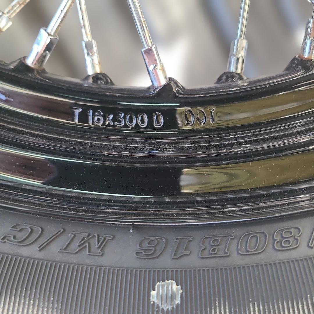 ハーレースポーツスター　前後スポークホイール