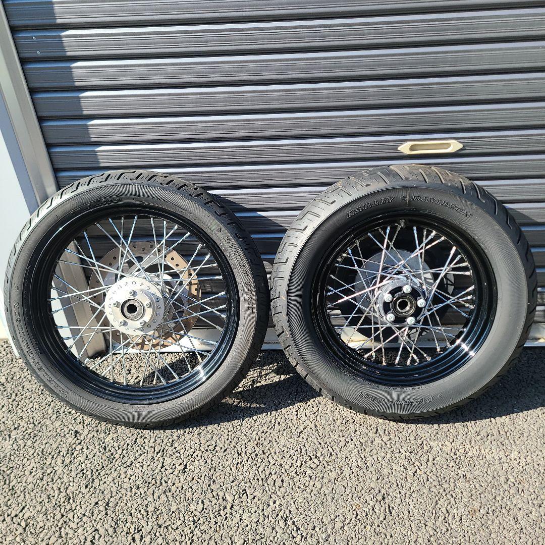 ハーレースポーツスター　前後スポークホイール