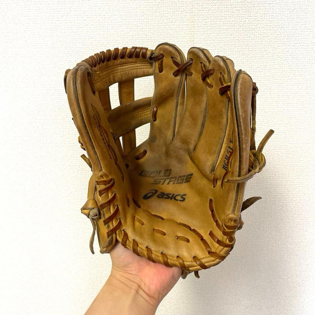454 アシックス ゴールドステージ 即戦力 硬式 サード用 グローブ