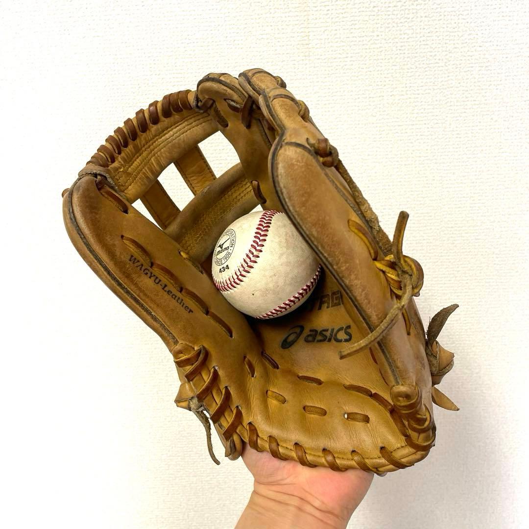 454 アシックス ゴールドステージ 即戦力 硬式 サード用 グローブ