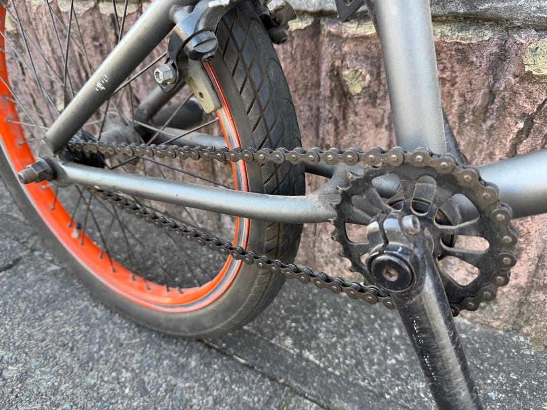 ORANGE BMX 自転車 トリック ペグ付き