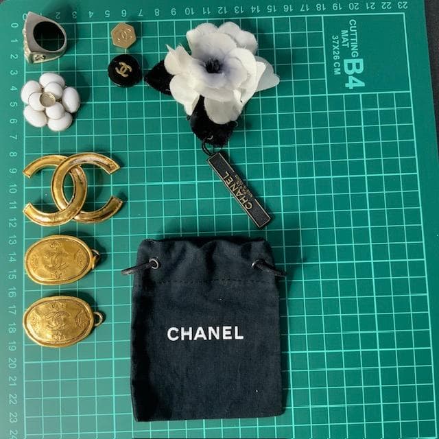 CHANEL ジャンク品 アクセサリーセット ココマーク等 パーツ取