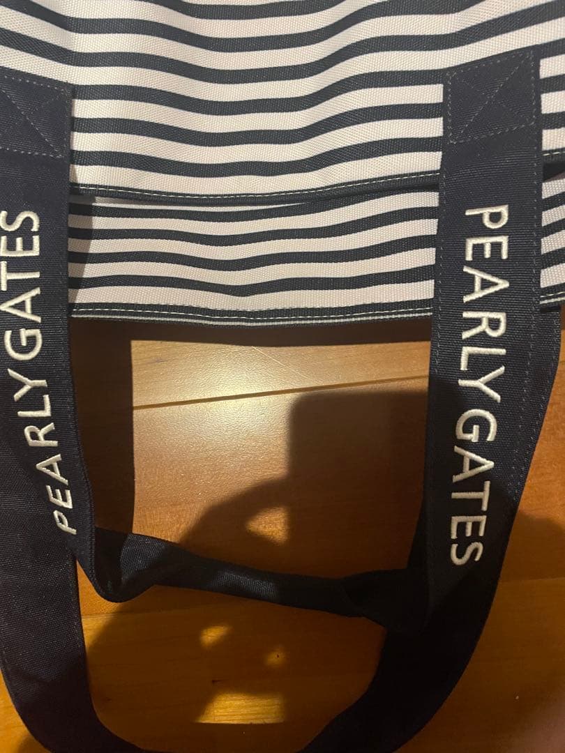 PEARLY GATES ストライプロッカーバッグ