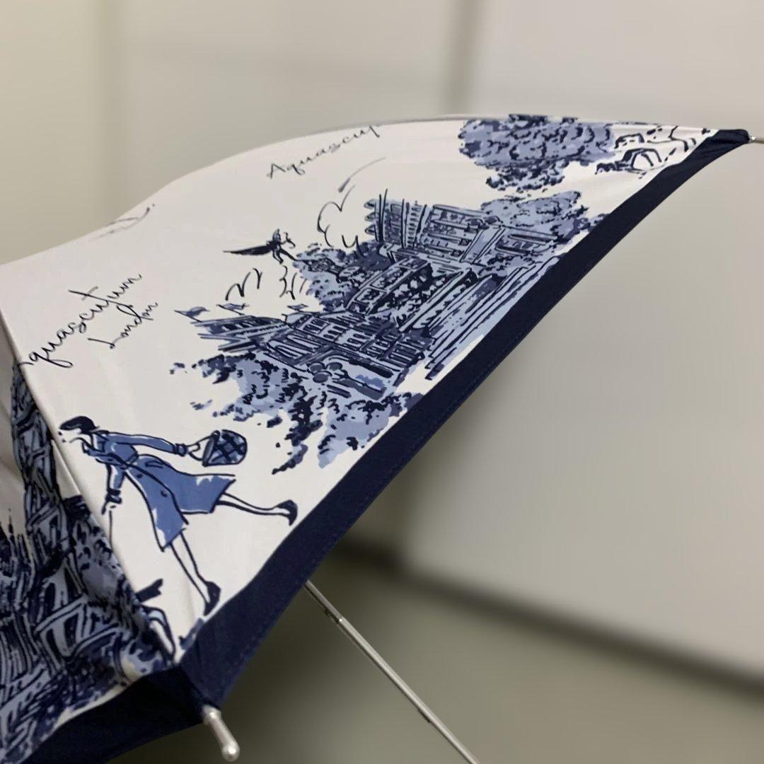 アクアスキュータム　　日本製　　日傘　傘　ブルー　サマーシールド