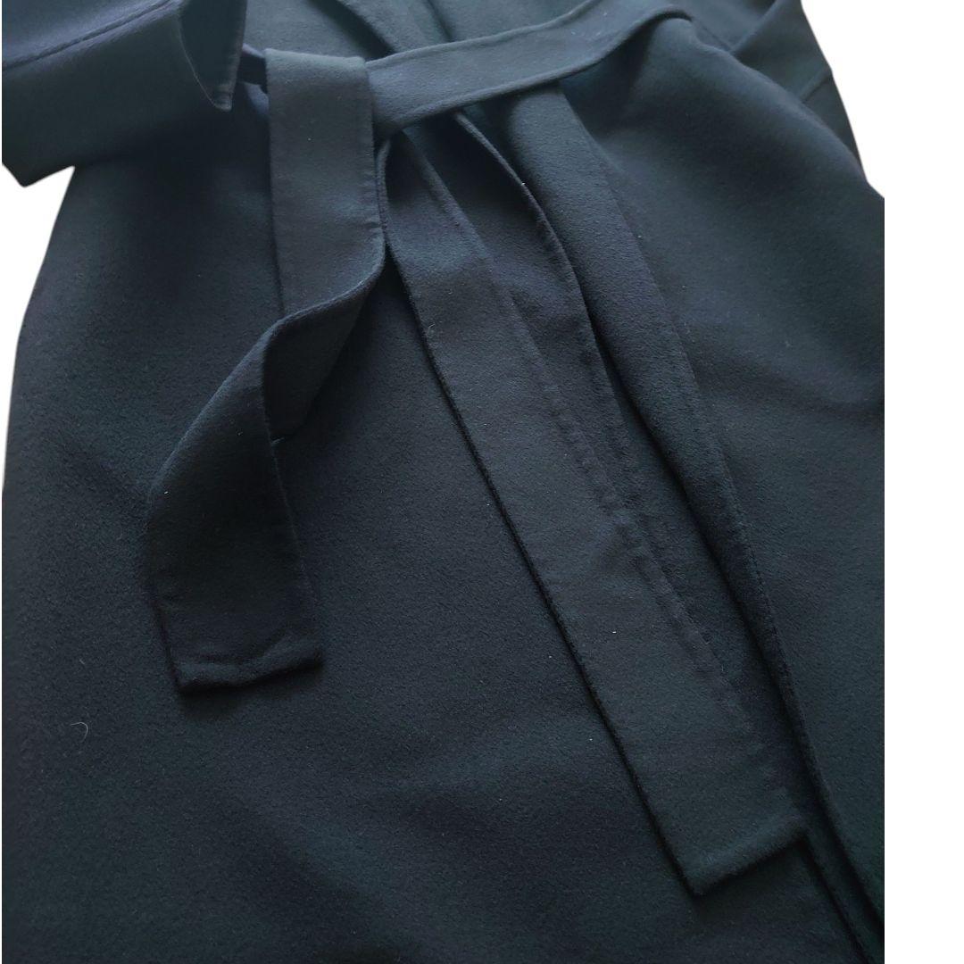 MUSE ドゥーズィエムクラス/ウールカシミヤ ダブルフェイス リバーコート 紺