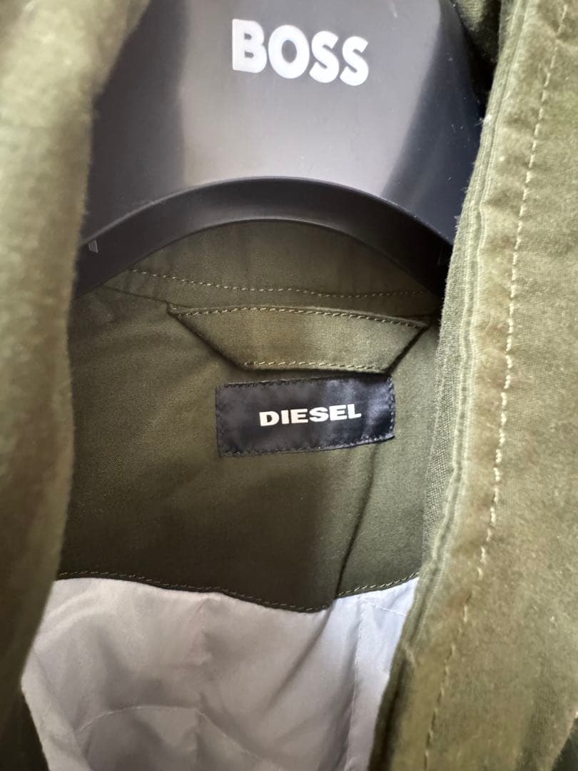 最終価格DIESEL 大人気のミリタリージャケット XXL オリーブグリーン