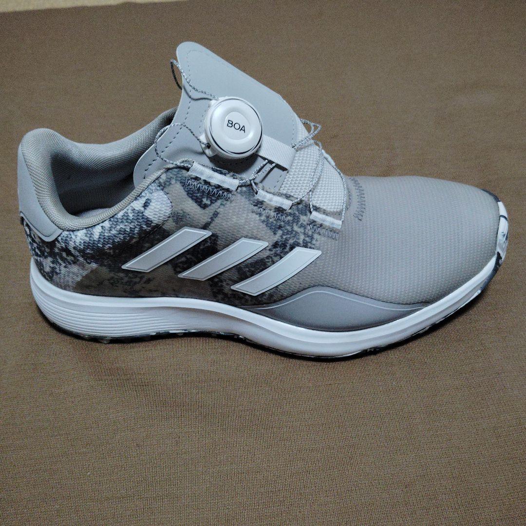 アディダス S2G BOAゴルフシューズ グレー ボアシステム　jp250