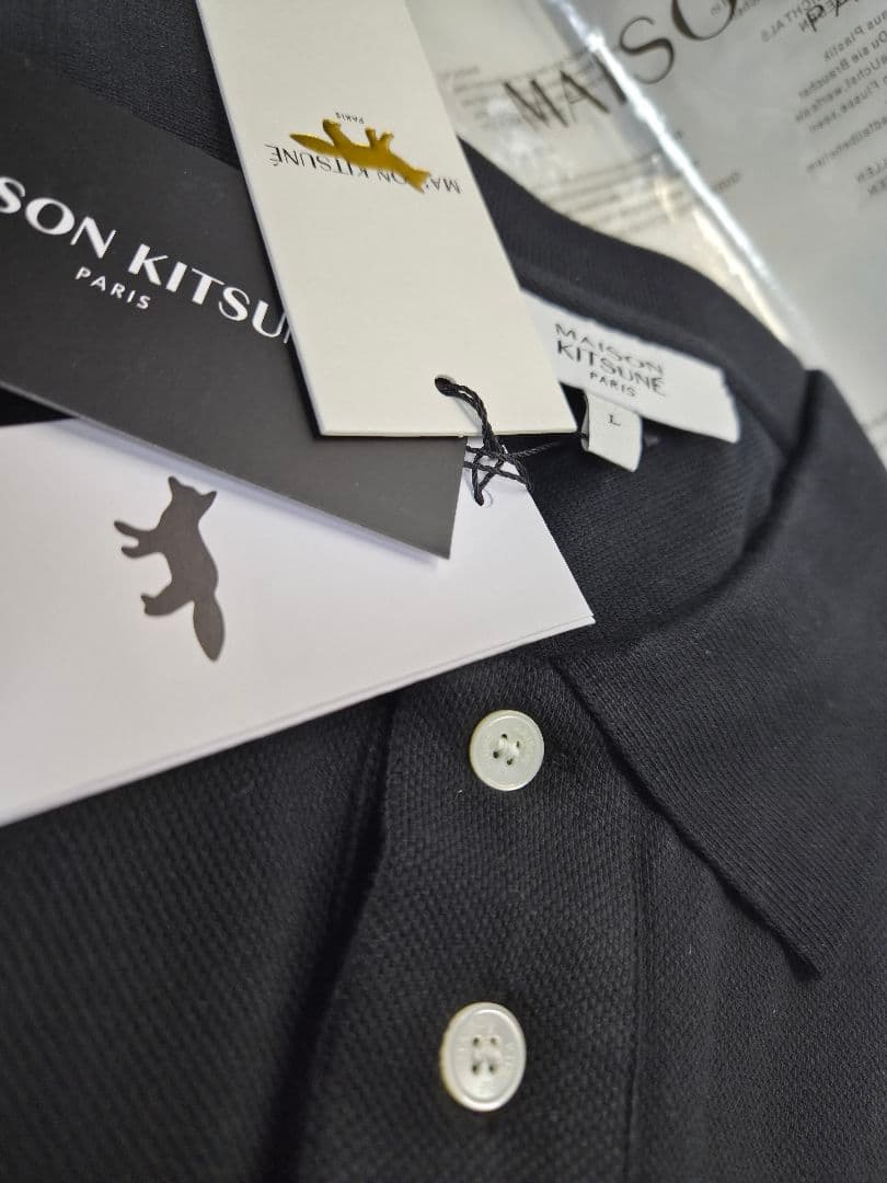 MAISON KITSUNE ポロシャツ PM00209KP0002 Lサイズ