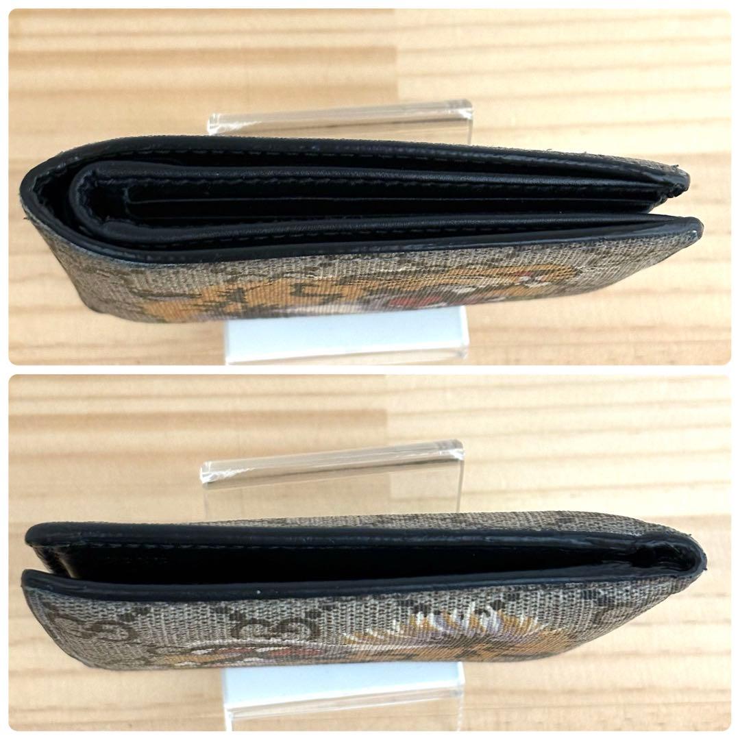 GUCCI グッチ　折り財布　GGスプリーム タイガー