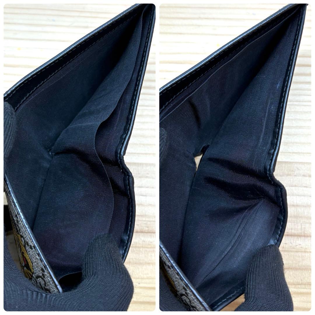 GUCCI グッチ　折り財布　GGスプリーム タイガー