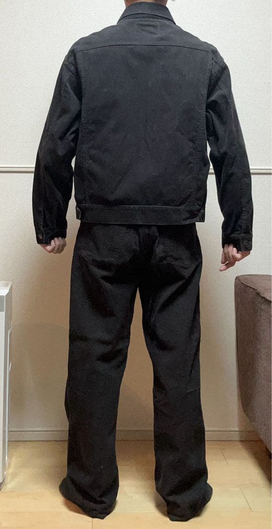 ambiance ダークグレー コーデュロイセットアップbmingbybeams