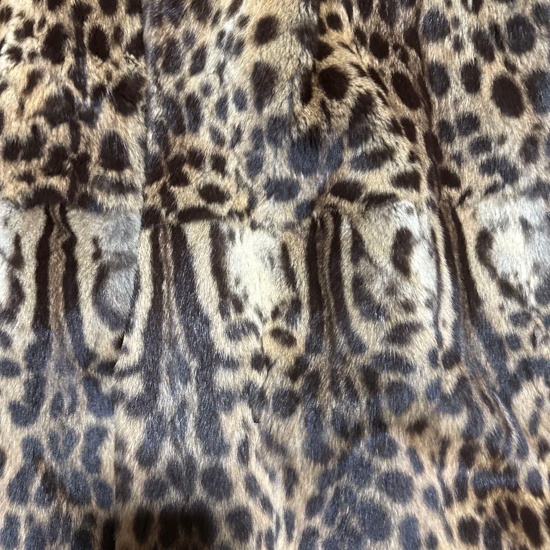 ヒョウ柄　ファーコート
