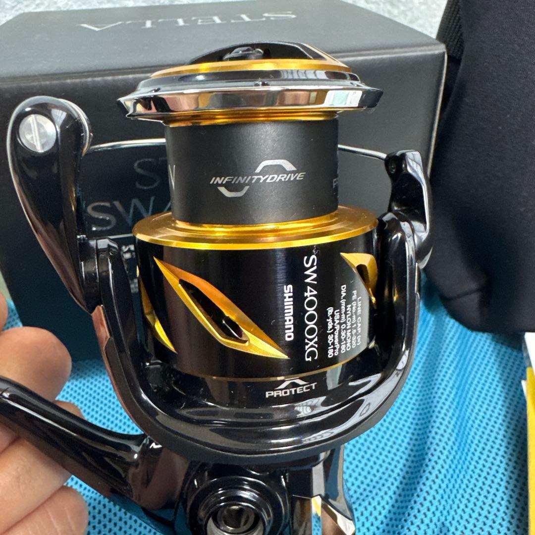 超美品　20ステラ　SW4000XG シマノ　ゴメクサス　ハンドル　セット