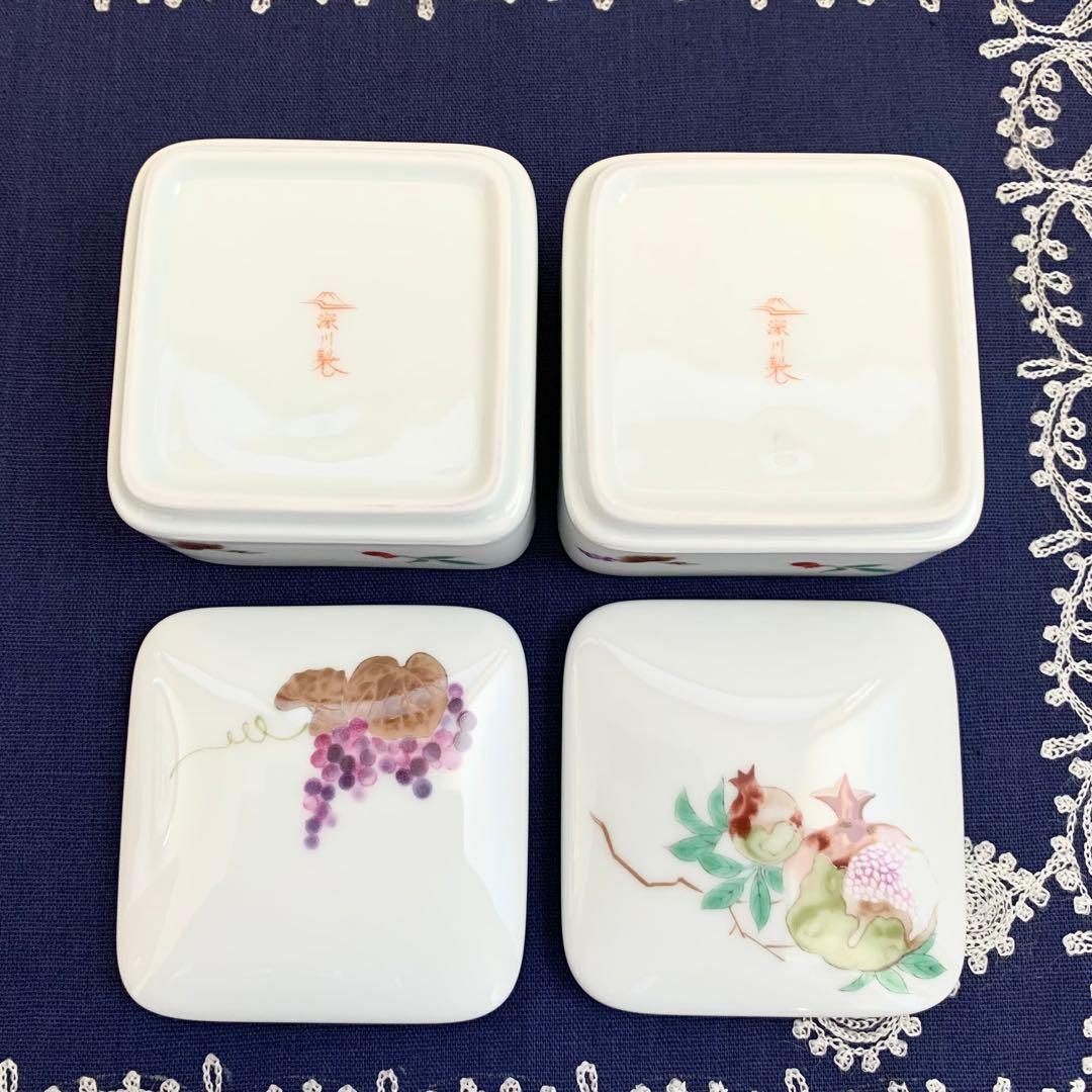 こちらはパンダです　深川製磁　豊穣　ペア蓋物　新品未使用