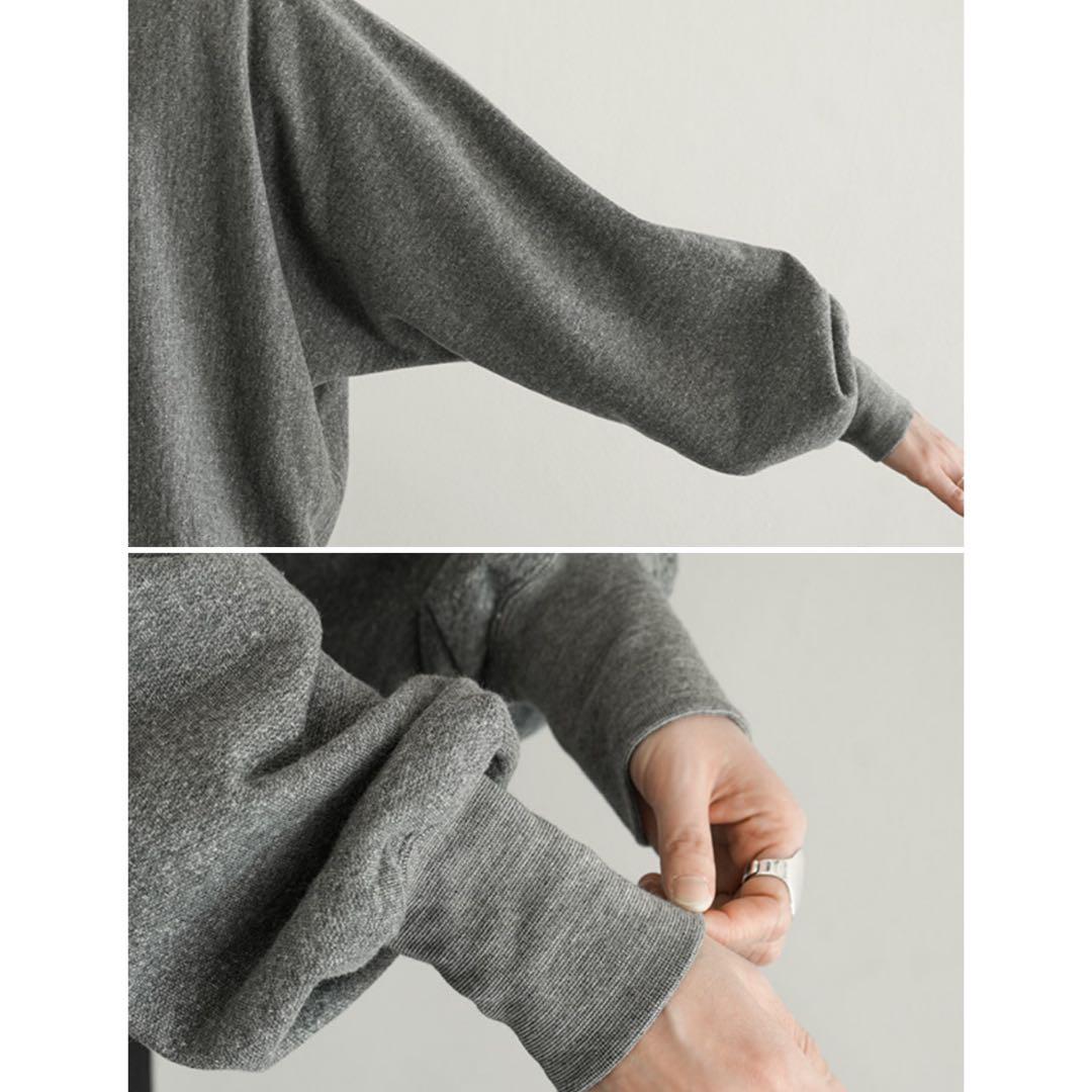 値下げ★24AW シンゾーン　コットンウールスウェットシャツ