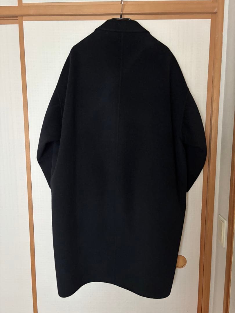 ドゥーズィエムクラス ウールアンゴラリバーコート＊黒